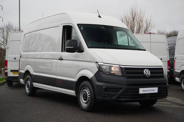 Volkswagen Crafter 2.0 CR35 TDI 140PS High Roof Van Trendline MWB Panel Van Diesel Candy white