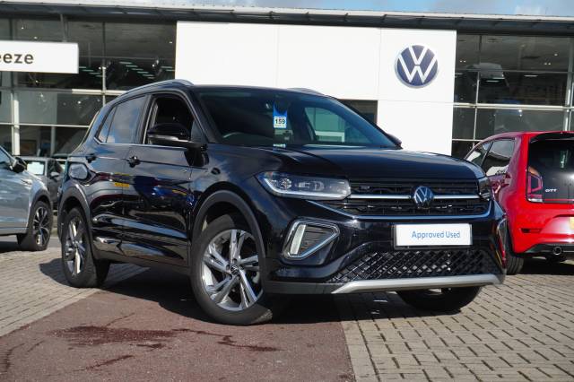 Volkswagen T-cross 1.5 TSI DSG R-Line Hatchback Petrol Deep Black